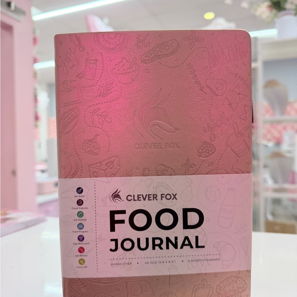 Clever Fox Pink Food Journal